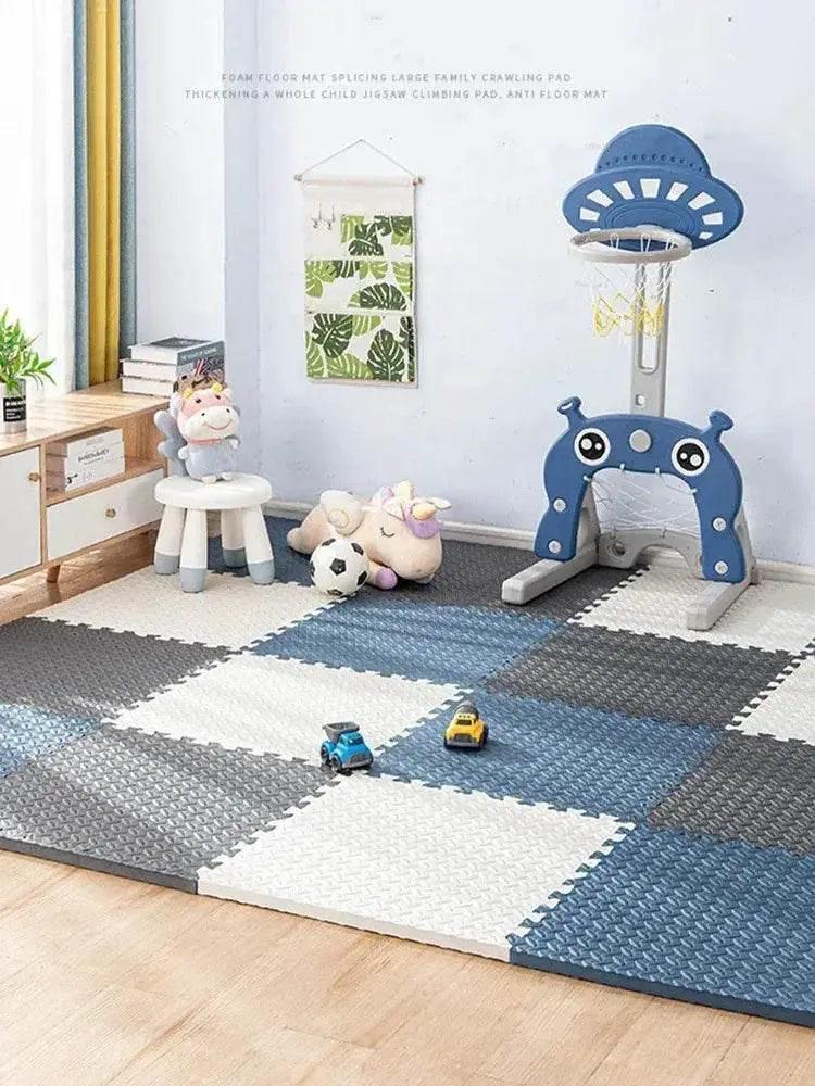  16-Piece 30x30cm EVA Leaf Grain Floor Mats for Sports Gym Protection Non-Slip Yoga Fitness Splicing Rugs Thickened Shock Absorption Workout Flooring -  ToylandEU™