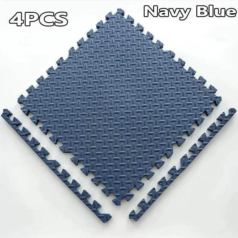  16-Piece 30x30cm EVA Leaf Grain Floor Mats for Sports Gym Protection Non-Slip Yoga Fitness Splicing Rugs Thickened Shock Absorption Workout Flooring -  ToylandEU™