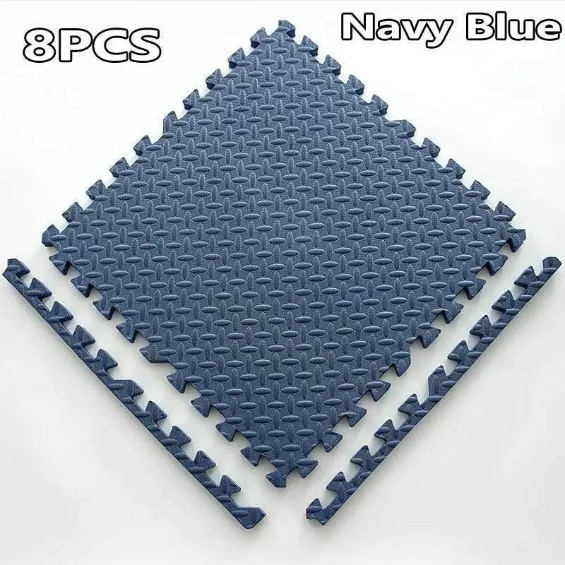  16-Piece 30x30cm EVA Leaf Grain Floor Mats for Sports Gym Protection Non-Slip Yoga Fitness Splicing Rugs Thickened Shock Absorption Workout Flooring -  ToylandEU™