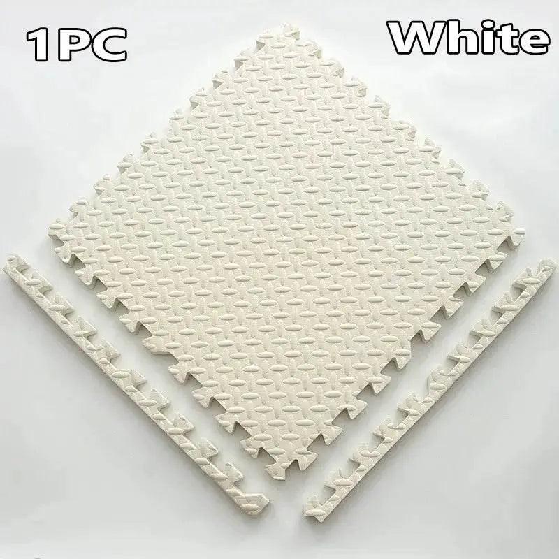  16-Piece 30x30cm EVA Leaf Grain Floor Mats for Sports Gym Protection Non-Slip Yoga Fitness Splicing Rugs Thickened Shock Absorption Workout Flooring -  ToylandEU™