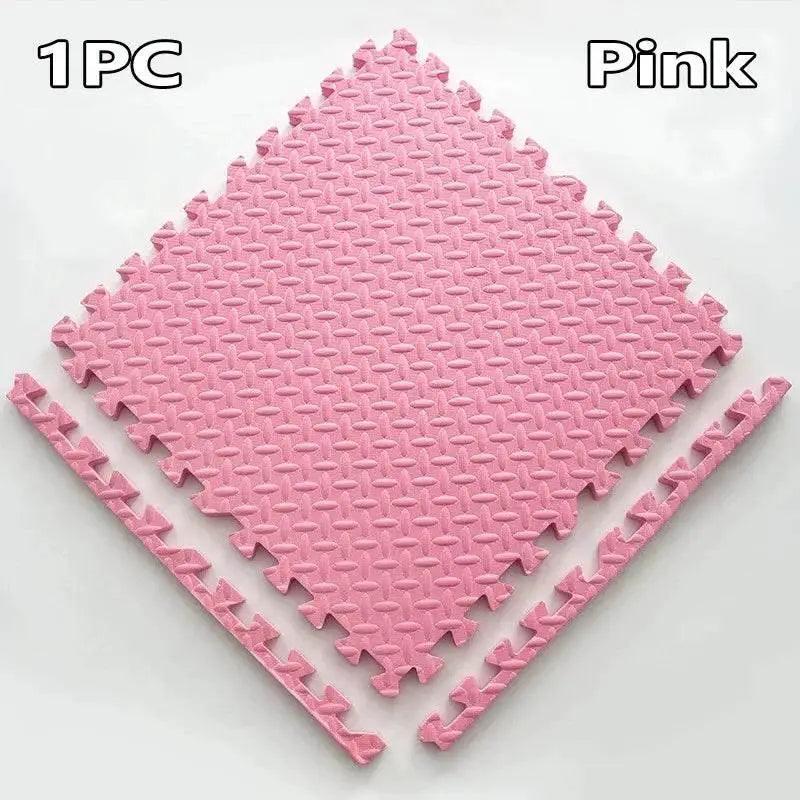  16-Piece 30x30cm EVA Leaf Grain Floor Mats for Sports Gym Protection Non-Slip Yoga Fitness Splicing Rugs Thickened Shock Absorption Workout Flooring -  ToylandEU™