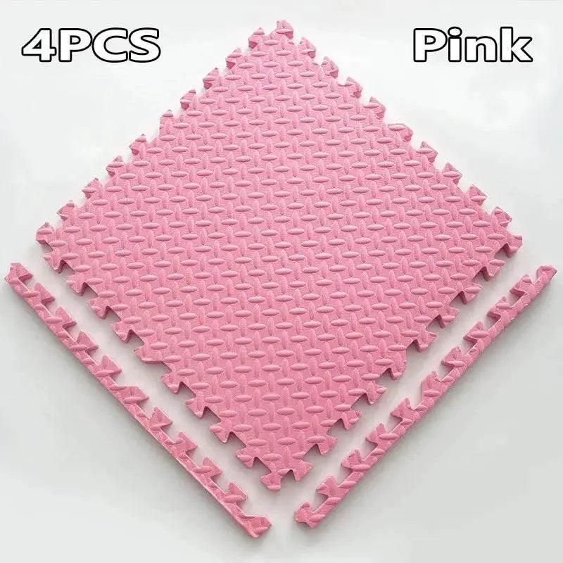  16-Piece 30x30cm EVA Leaf Grain Floor Mats for Sports Gym Protection Non-Slip Yoga Fitness Splicing Rugs Thickened Shock Absorption Workout Flooring -  ToylandEU™