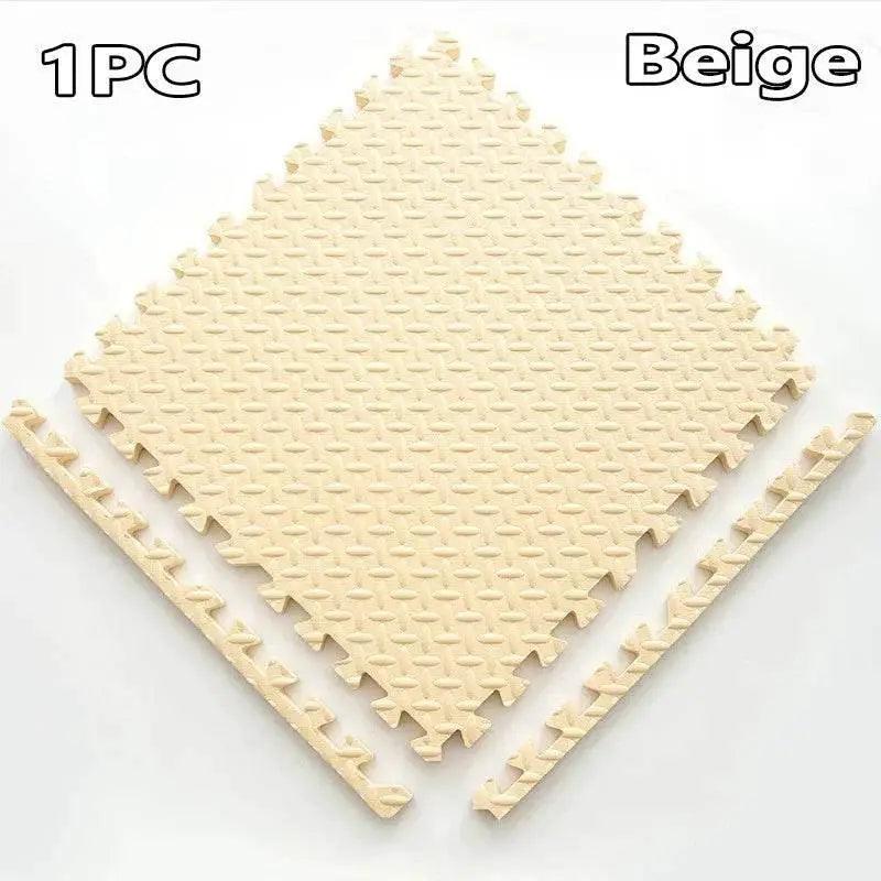  16-Piece 30x30cm EVA Leaf Grain Floor Mats for Sports Gym Protection Non-Slip Yoga Fitness Splicing Rugs Thickened Shock Absorption Workout Flooring -  ToylandEU™
