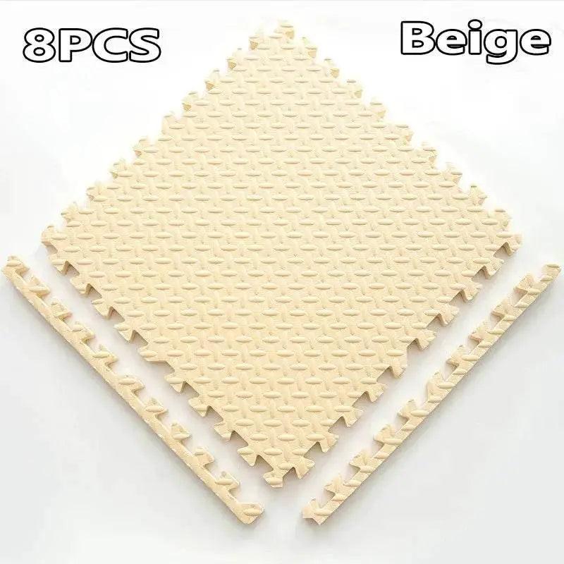  16-Piece 30x30cm EVA Leaf Grain Floor Mats for Sports Gym Protection Non-Slip Yoga Fitness Splicing Rugs Thickened Shock Absorption Workout Flooring -  ToylandEU™