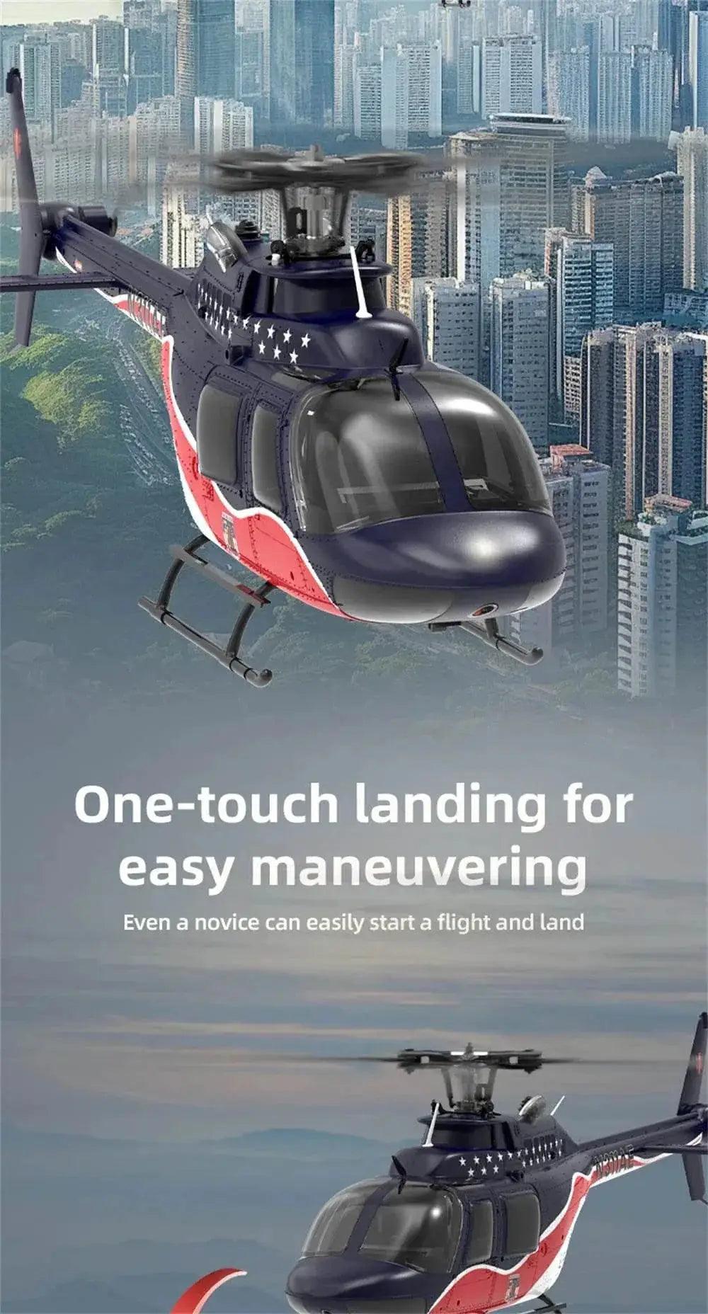  Eachine E186 Bell-206 RC Helicopter with Brushless Motor -  ToylandEU™