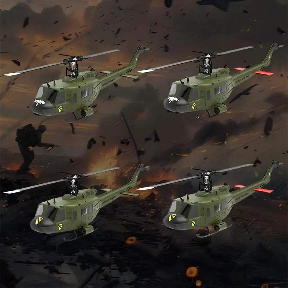 Eachine E190 1:34 UH-1 HUEY Scale 2.4G 6CH RC Helicopter - ToylandEU