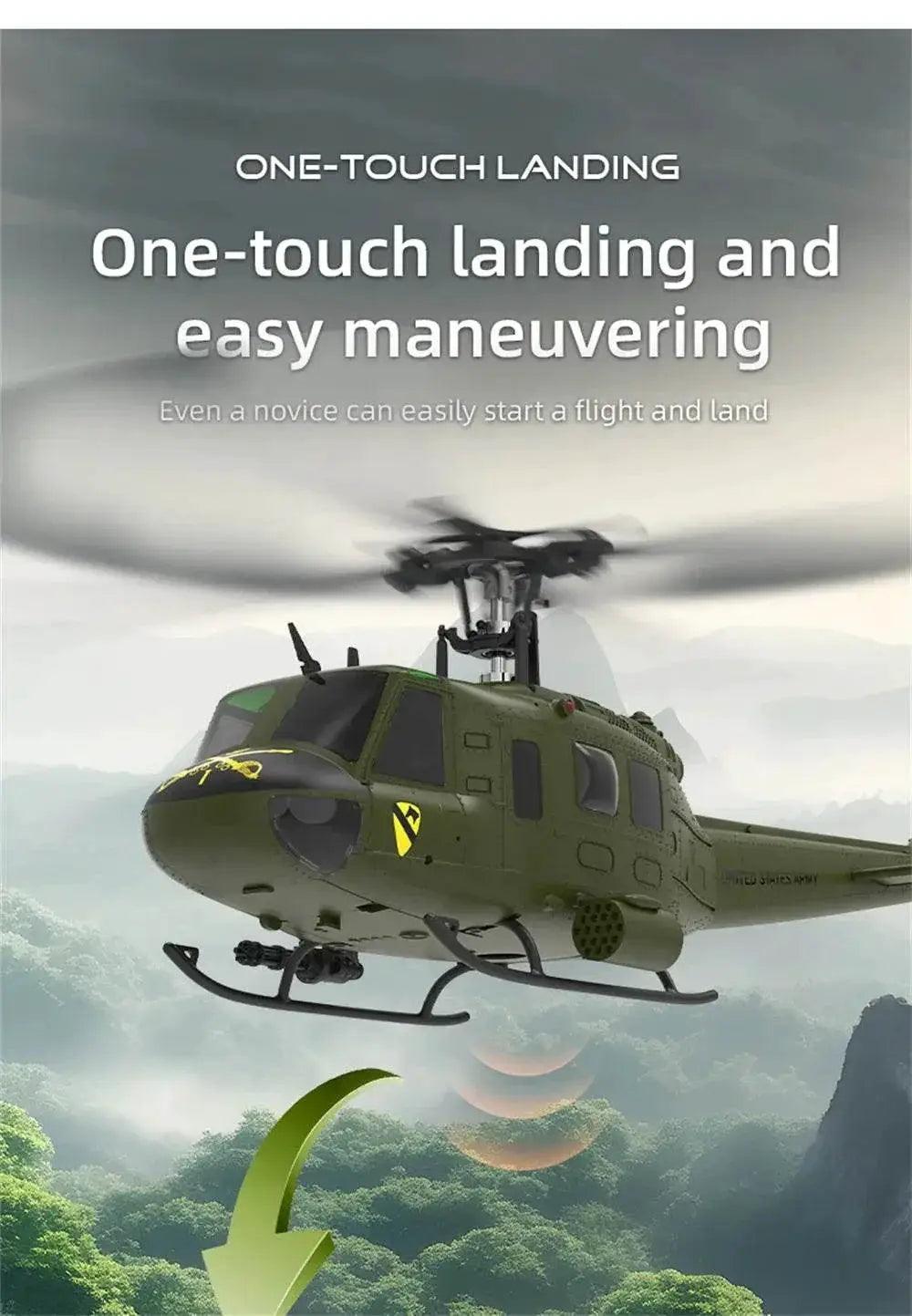  Eachine E190 1:34 UH-1 Huey Scale Dual Brushless RC Helicopter -  ToylandEU™