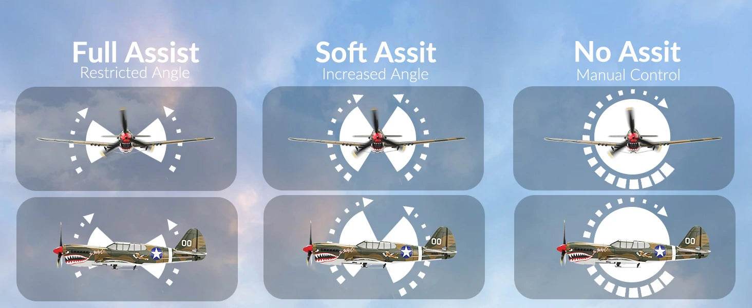 Eachine P-40 P40 Fighter V2 400mm RC Airplane BNF/RTF - ToylandEU