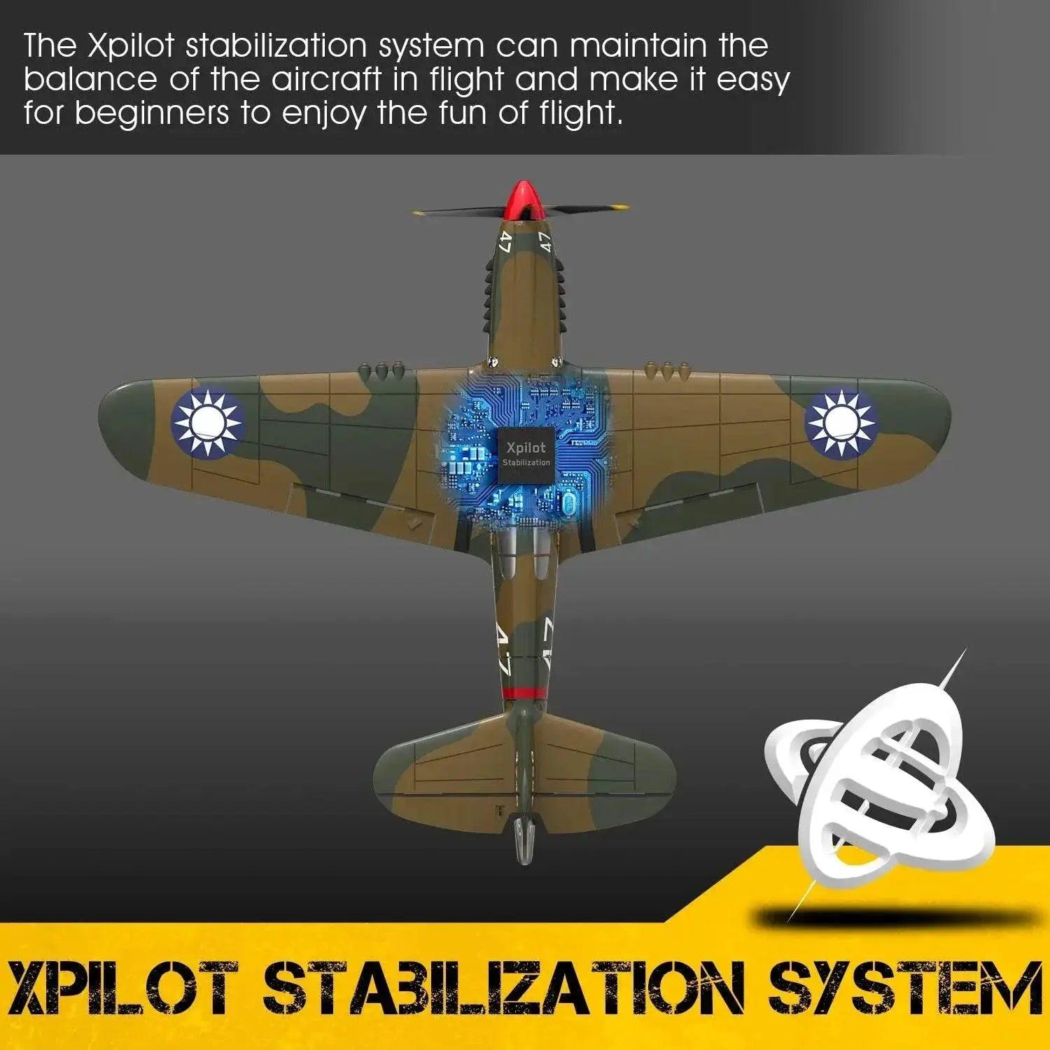  Eachine P-40 P40 Fighter V2 400mm RC Airplane for Beginners -  ToylandEU™