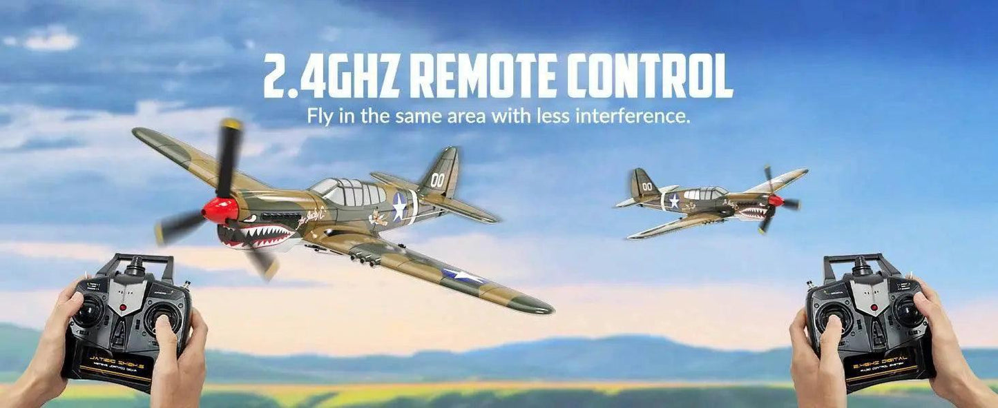  Eachine P-40 P40 Fighter V2 400mm RC Airplane for Beginners -  ToylandEU™