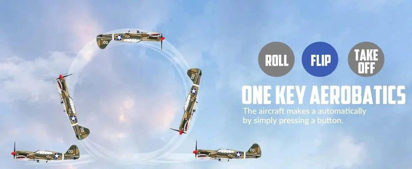  Eachine P-40 P40 Fighter V2 400mm RC Airplane for Beginners -  ToylandEU™