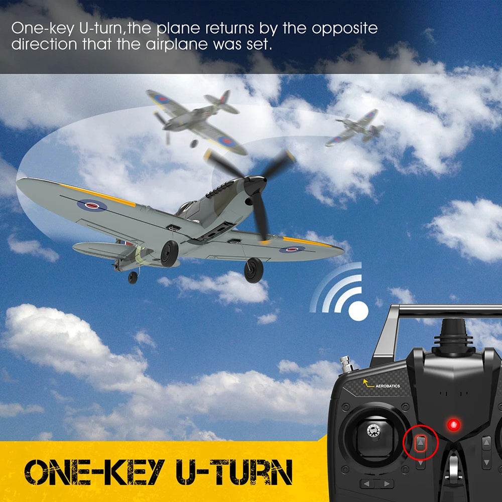 Eachine Spitfire 2.4GHz 6-Axis Gyro RC Airplane Mini RTF - ToylandEU