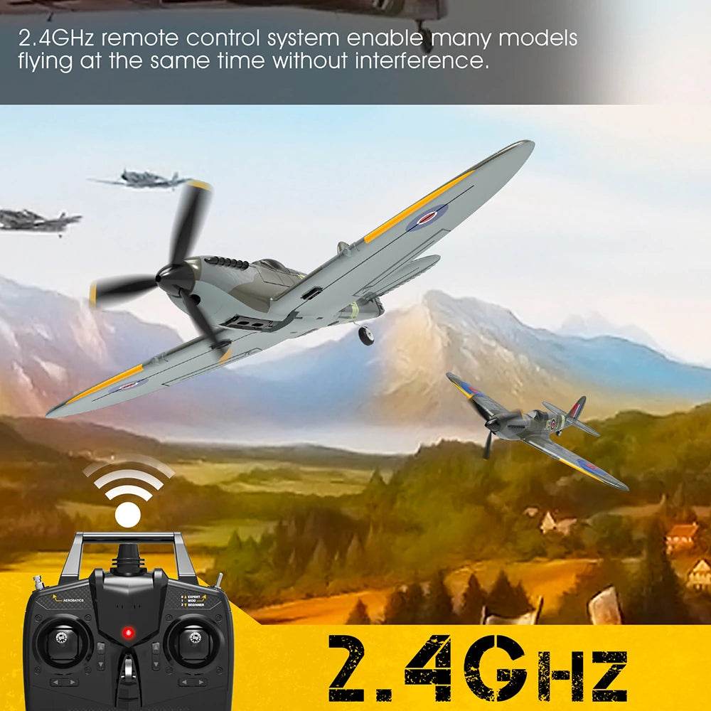 Eachine Spitfire 2.4GHz 6-Axis Gyro RC Airplane Mini RTF - ToylandEU