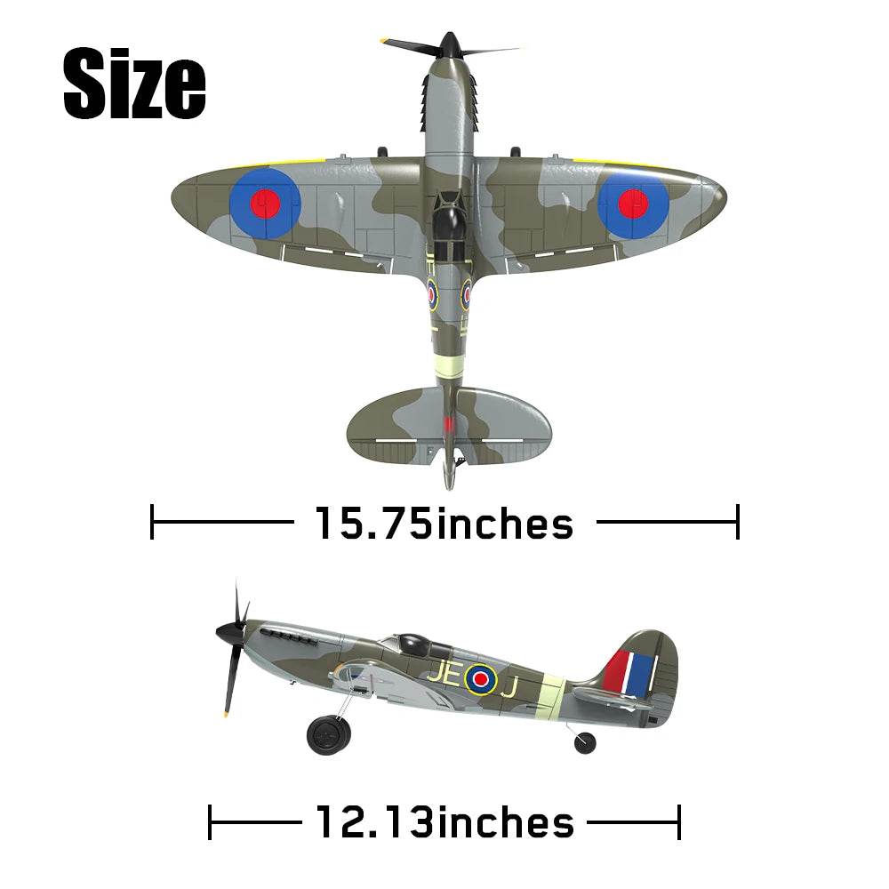 Eachine Spitfire 2.4GHz 6-Axis Gyro RC Airplane Mini RTF - ToylandEU