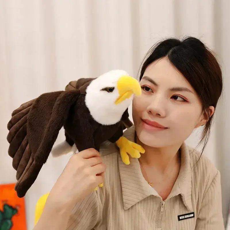  Eagle Plush Toy Lifelike Giant Wings For Home Decor -  ToylandEU™