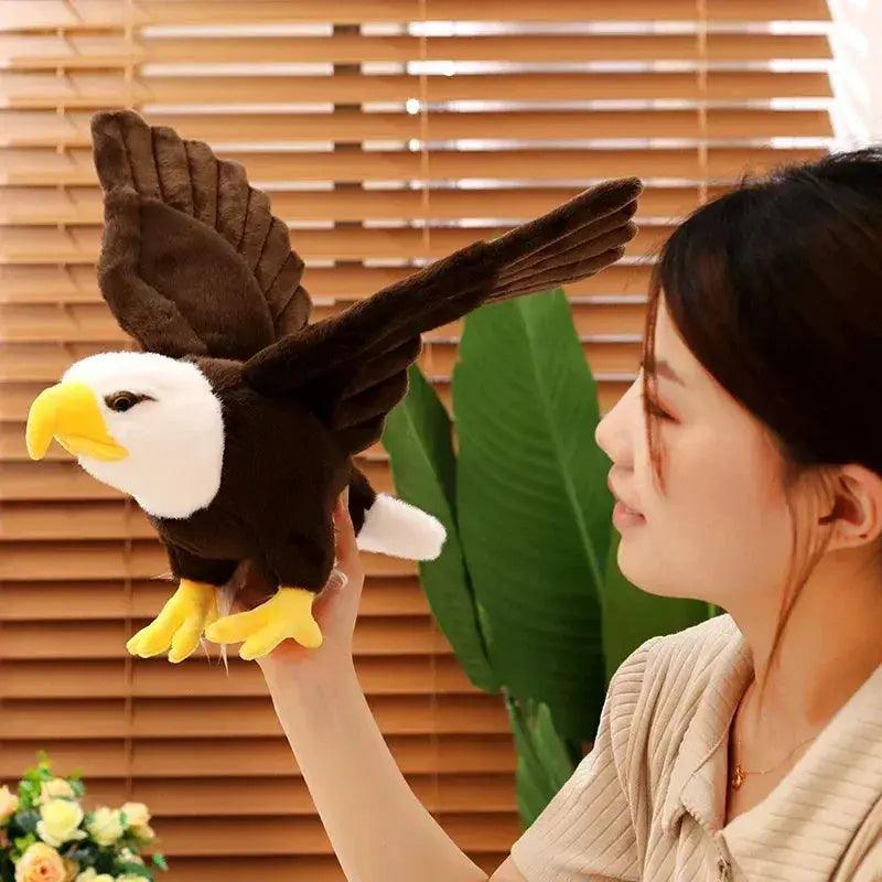  Eagle Plush Toy Lifelike Giant Wings For Home Decor -  ToylandEU™