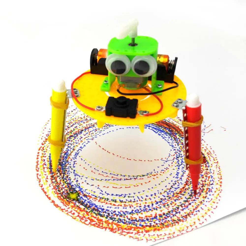 Early Learning DIY Doodle Robot Technology Small Inventions Educational Toys Kids Primary and Secondary Science Experiment - ToylandEU