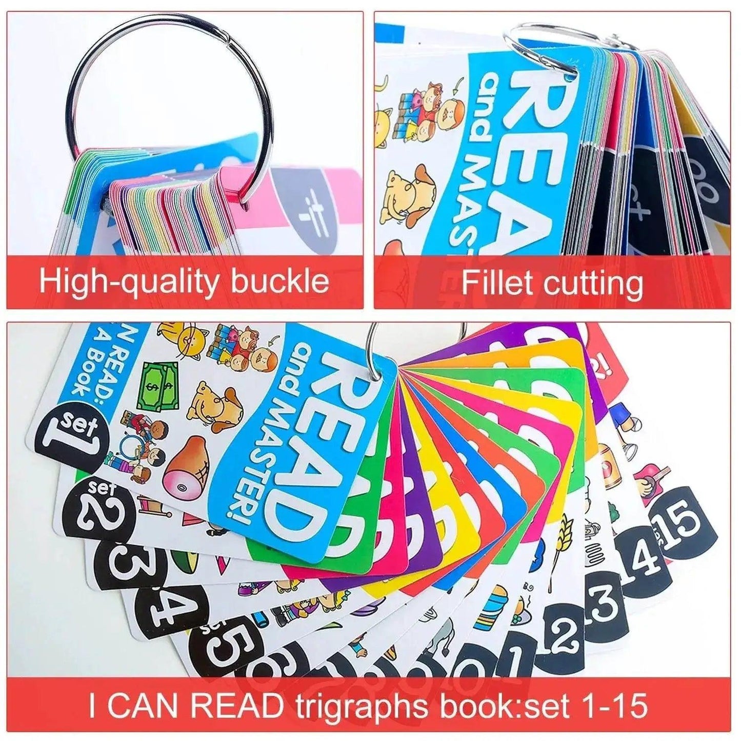  Early Learning Phonics Card Books Educational Language Toys Word Readings English Learning Gifts for Kids -  ToylandEU™