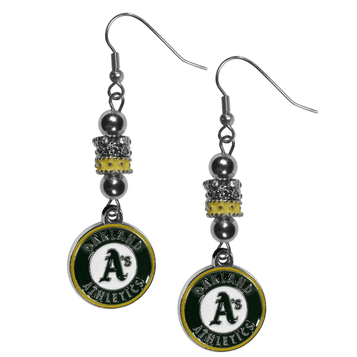  Oakland Athletics Earrings Euro Style Team Charm Beads -  ToylandEU™