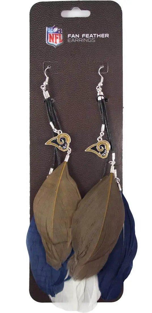  Los Angeles Rams Team Color Feather Earrings Little Earth -  ToylandEU™