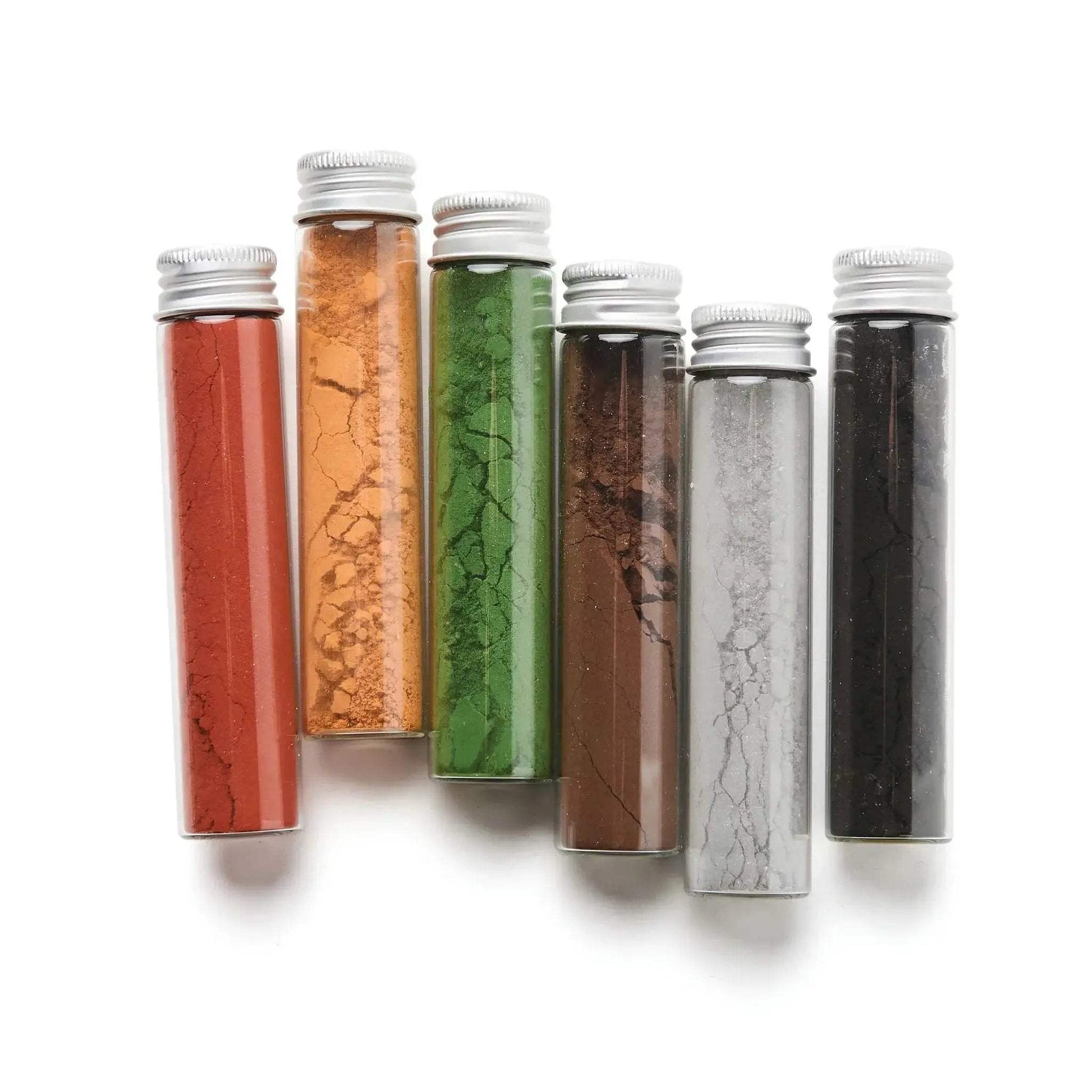 Earth Paint Set – Natural Mineral Pigments (15–17g per Vial) - ToylandEU