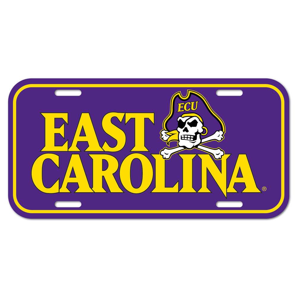 East Carolina Pirates Official License Plate 6x12 Inches - ToylandEU