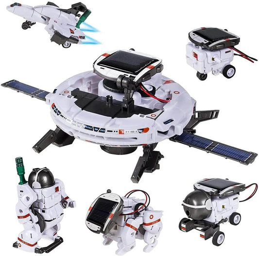 Eco-Friendly 6-in-1 Solar Robot Kit for STEM Learning Fun - ToylandEU