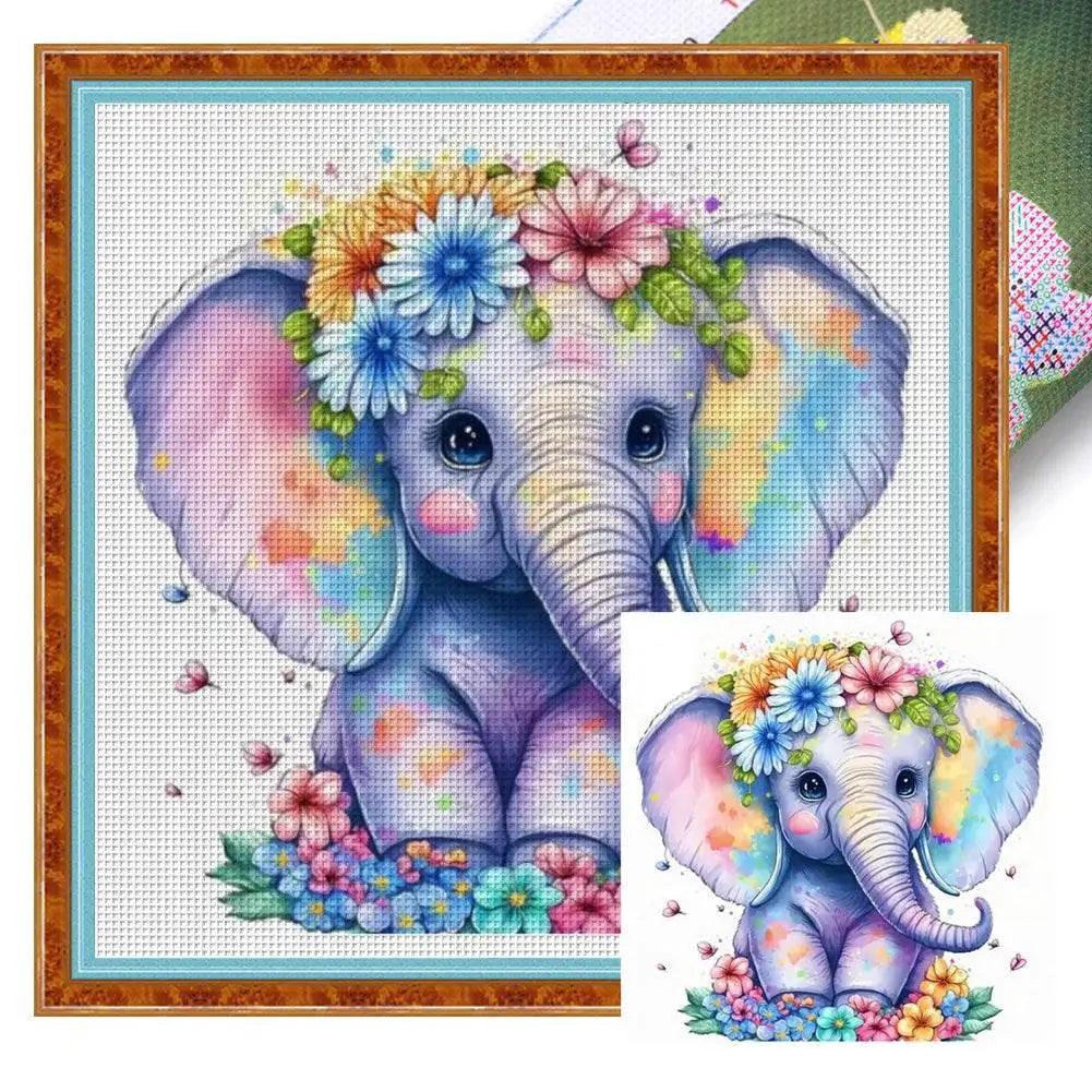  Eco-Friendly Animal Pattern 18CT Cross Stitch Kit with Full Embroidery Thread -  ToylandEU™
