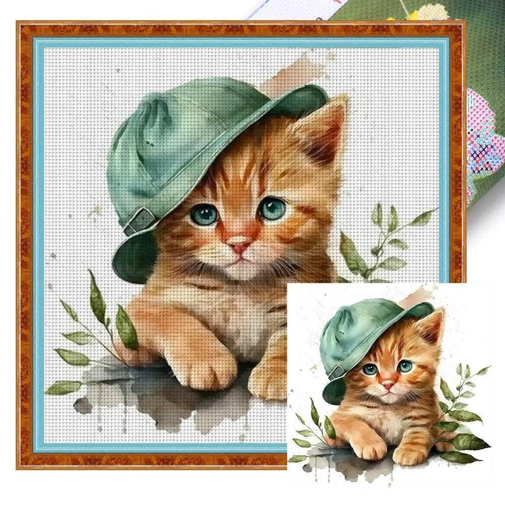 Eco-Friendly Animal Pattern 18CT Cross Stitch Kit with Full Embroidery Thread -  ToylandEU™