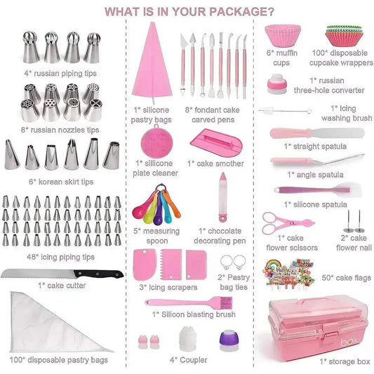  Eco Friendly Cake Decorating Set 66 Piping Tips Metal -  ToylandEU™