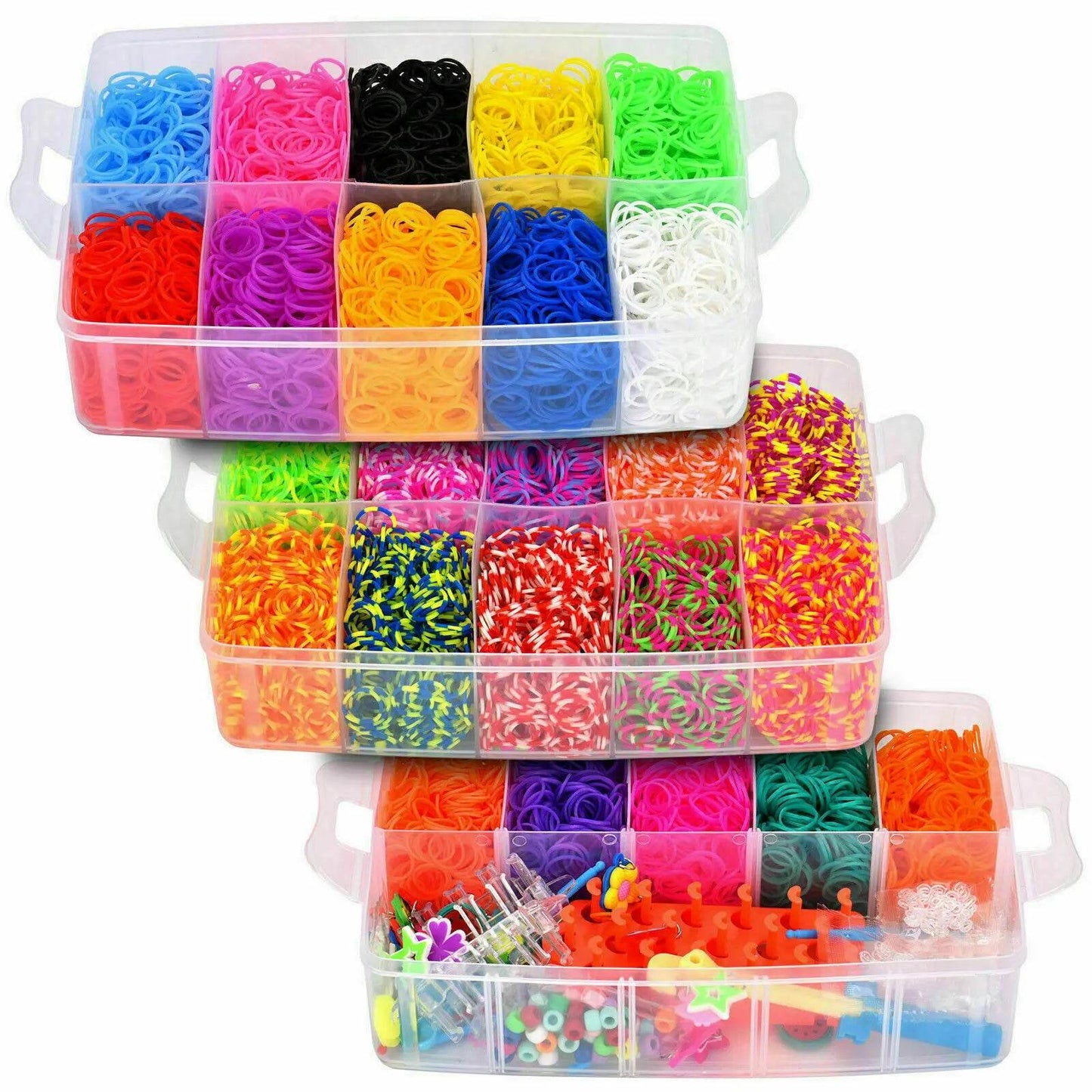 Eco Friendly Multicolor Loom Bands Kit For Kids Bracelet - ToylandEU