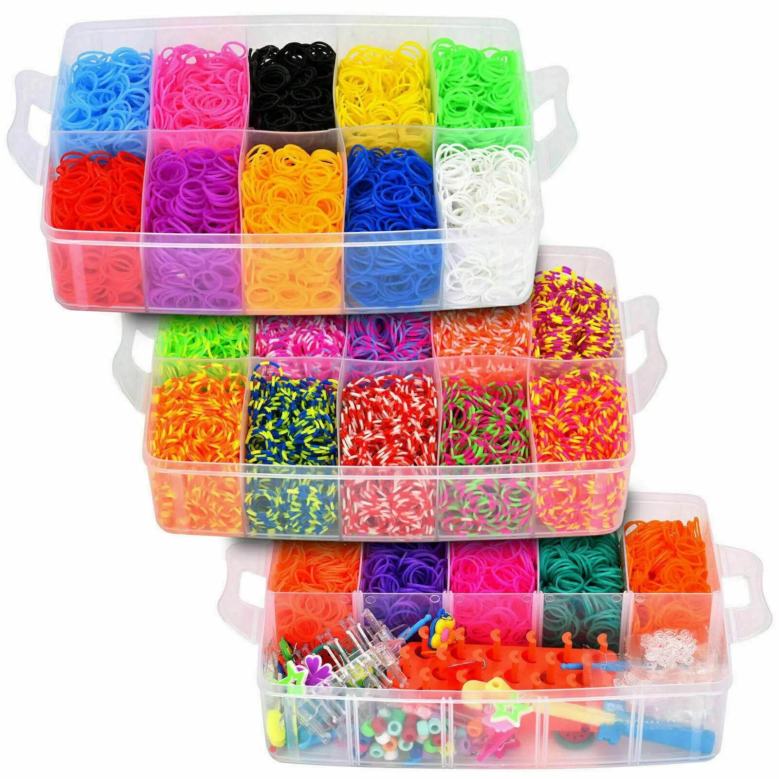 Eco Friendly Multicolor Loom Bands Kit For Kids Bracelet - ToylandEU