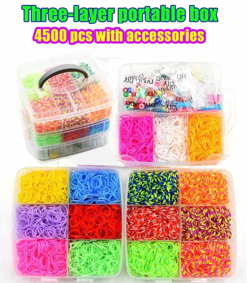 Eco Friendly Multicolor Loom Bands Kit For Kids Bracelet - ToylandEU