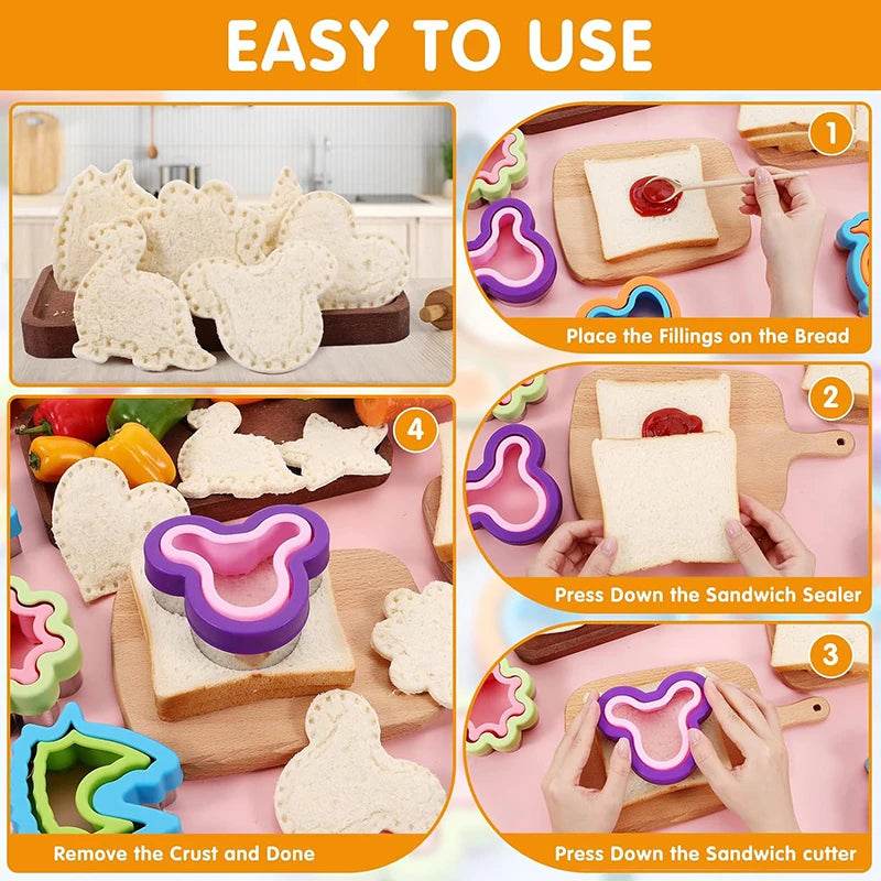Eco Friendly Sandwich Cutter Animal Shapes Set for Kids - ToylandEU