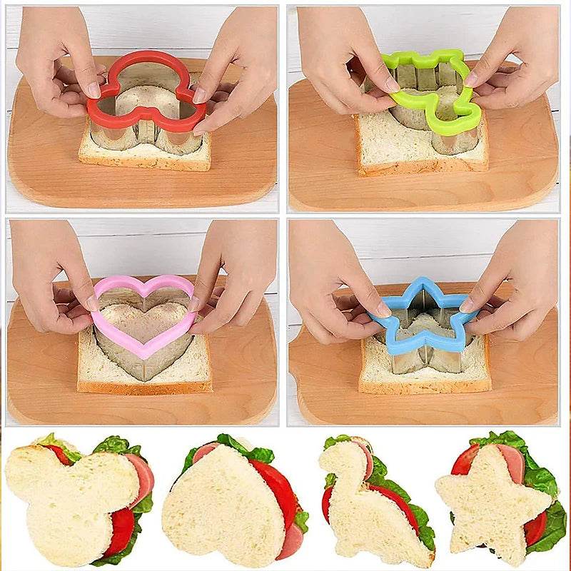 Eco Friendly Sandwich Cutters Set Stainless Steel For Kids - ToylandEU