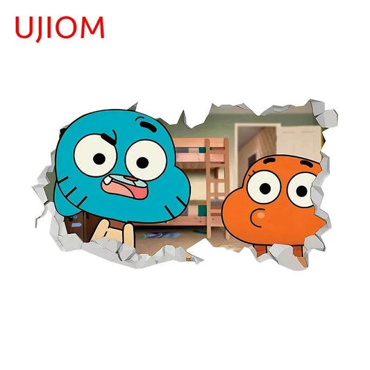 Eco Friendly Wall Stickers Darwin Gumball Anime Playroom - ToylandEU