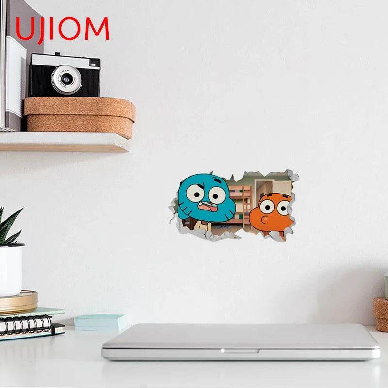Eco Friendly Wall Stickers Darwin Gumball Anime Playroom - ToylandEU