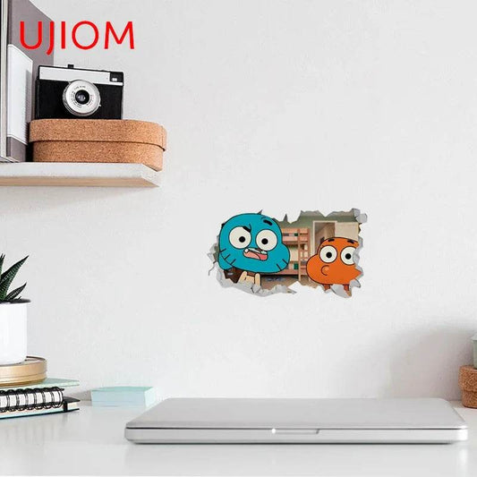 Eco Friendly Wall Stickers Darwin Gumball Anime Playroom - ToylandEU