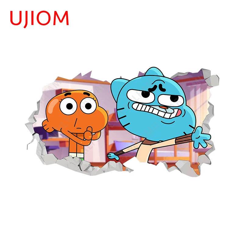 Eco Friendly Wall Stickers Darwin Gumball Anime Playroom - ToylandEU