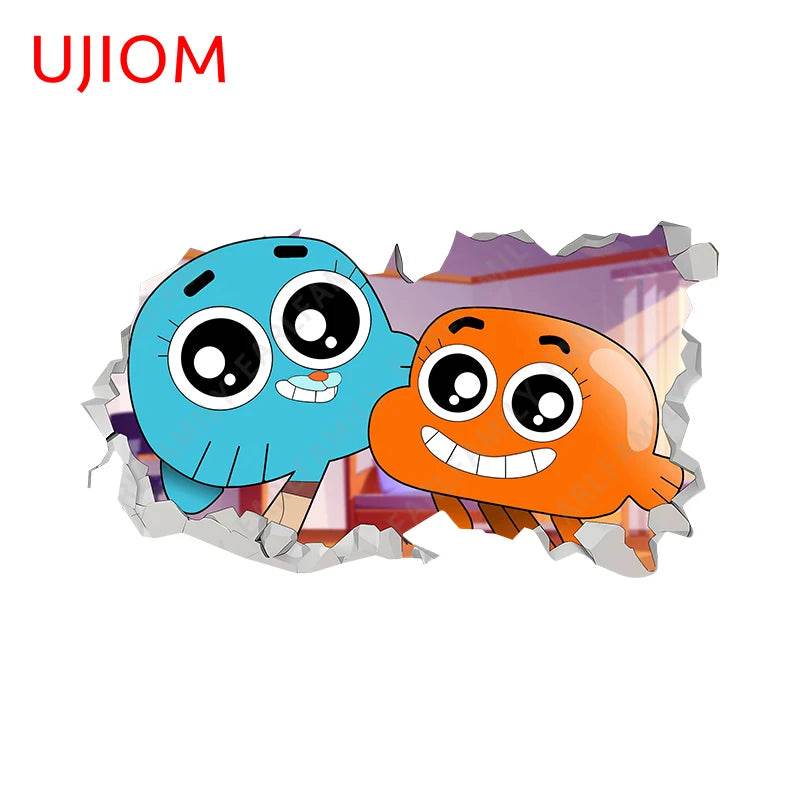 Eco Friendly Wall Stickers Darwin Gumball Anime Playroom - ToylandEU
