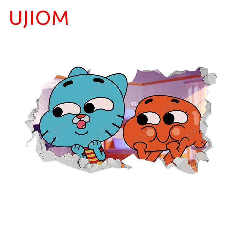 Eco Friendly Wall Stickers Darwin Gumball Anime Playroom - ToylandEU