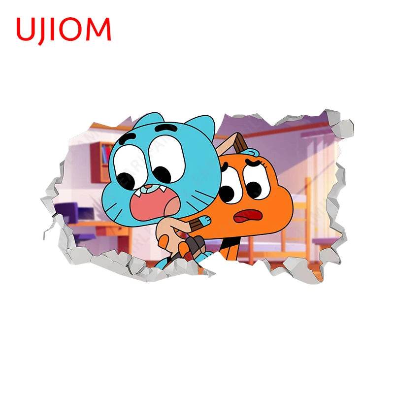 Eco Friendly Wall Stickers Darwin Gumball Anime Playroom - ToylandEU