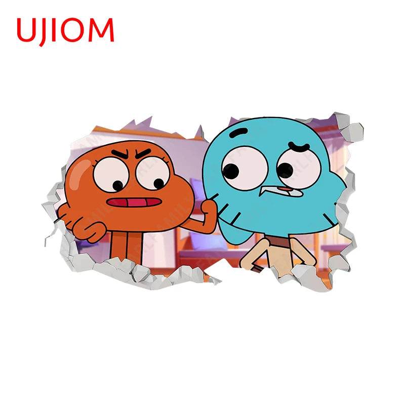 Eco Friendly Wall Stickers Darwin Gumball Anime Playroom - ToylandEU