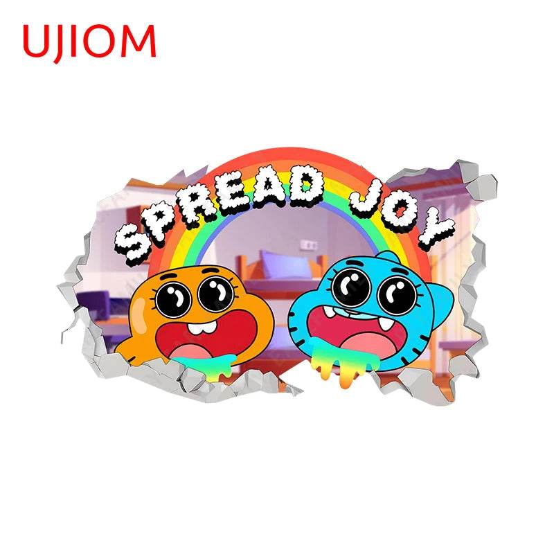 Eco Friendly Wall Stickers Darwin Gumball Anime Playroom - ToylandEU