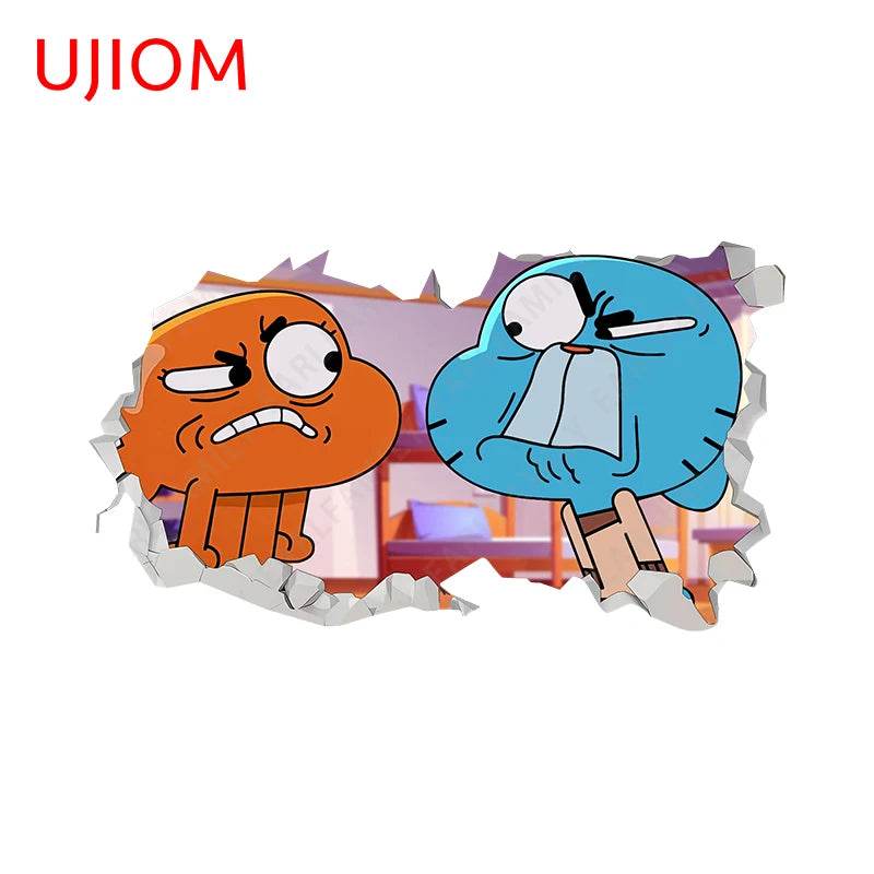 Eco Friendly Wall Stickers Darwin Gumball Anime Playroom - ToylandEU