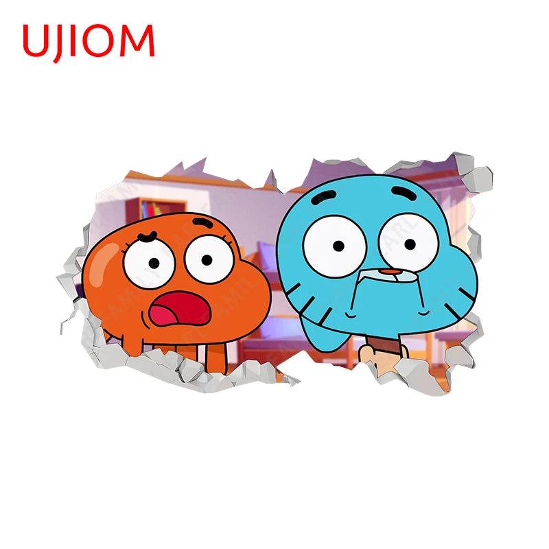 Eco Friendly Wall Stickers Darwin Gumball Anime Playroom - ToylandEU
