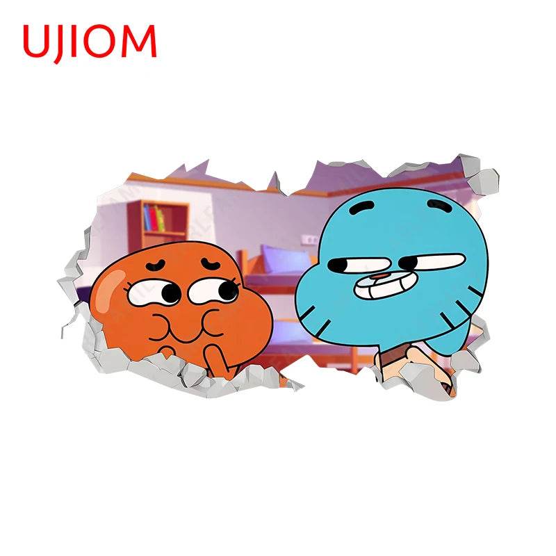 Eco Friendly Wall Stickers Darwin Gumball Anime Playroom - ToylandEU