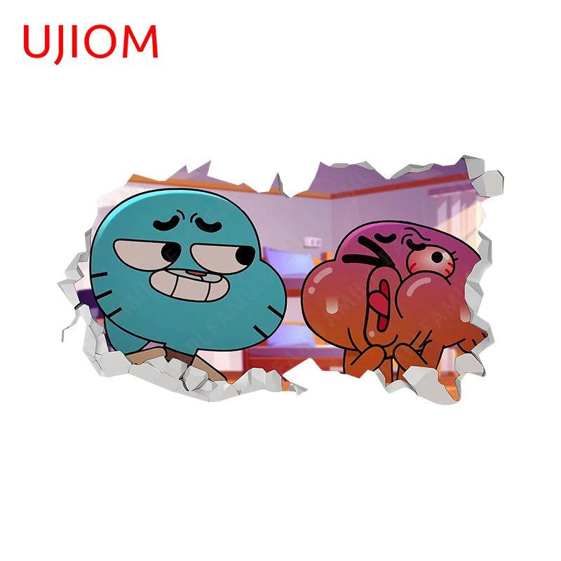 Eco Friendly Wall Stickers Darwin Gumball Anime Playroom - ToylandEU