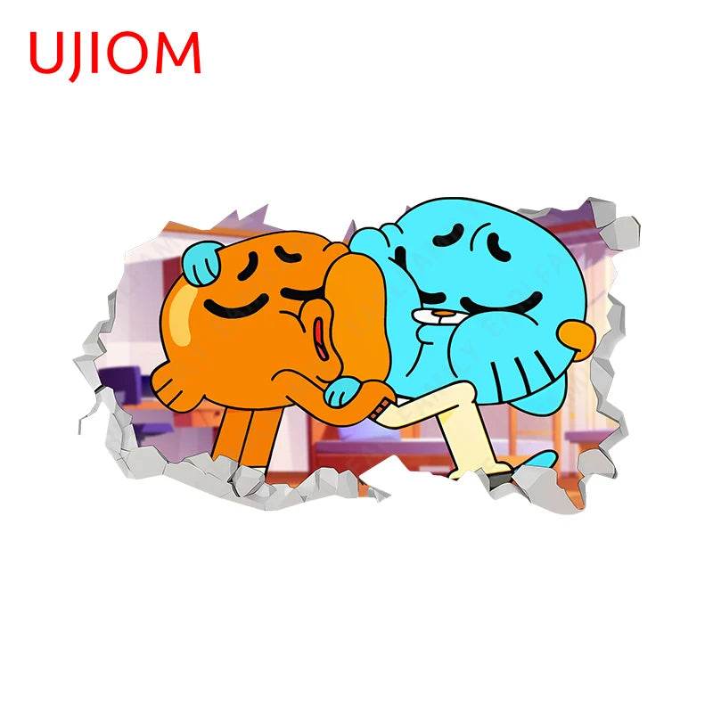 Eco Friendly Wall Stickers Darwin Gumball Anime Playroom - ToylandEU