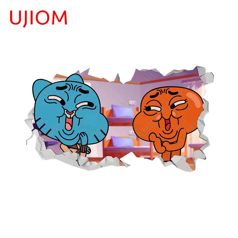 Eco Friendly Wall Stickers Darwin Gumball Anime Playroom - ToylandEU
